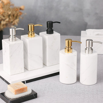 Marble Foam Hand Sanitizer Bottle – Luxurious & Functional Bathroom Essential