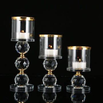 European Romantic Crystal Candle Holder – Elegant Hotel & Home Décor