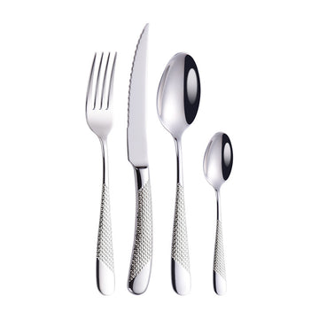 Modern Stainless Steel Cutlery Set – Minimalist Northern European Style