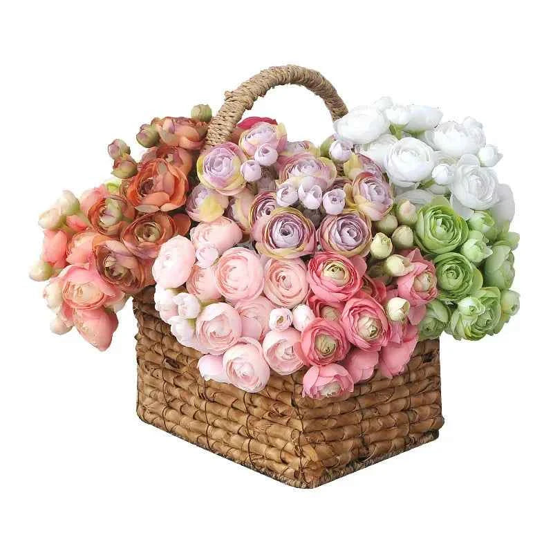 Elegant Silk Lotus Bouquet – 6-Head Artificial Flowers for Weddings & Decor