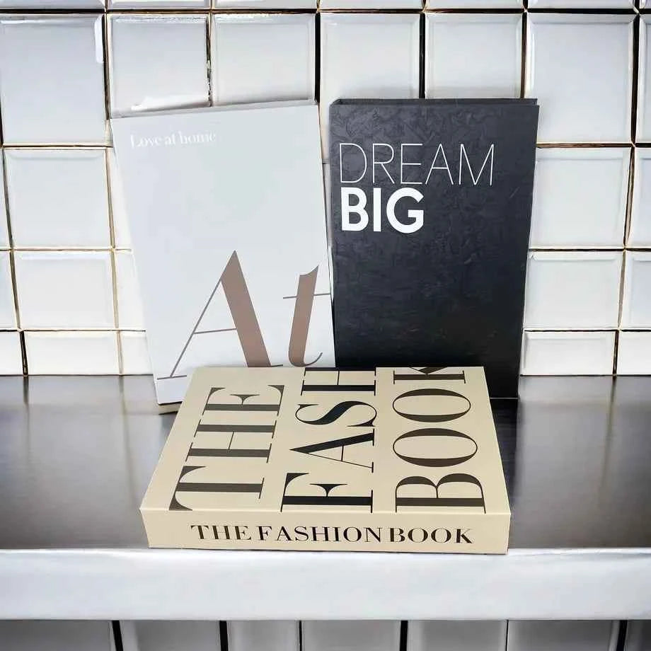 Paris Fashion Black & White Decorative Fake Books – Coffee Table Decor