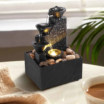 Tabletop Waterfall Fountain – Relaxing Home Decor