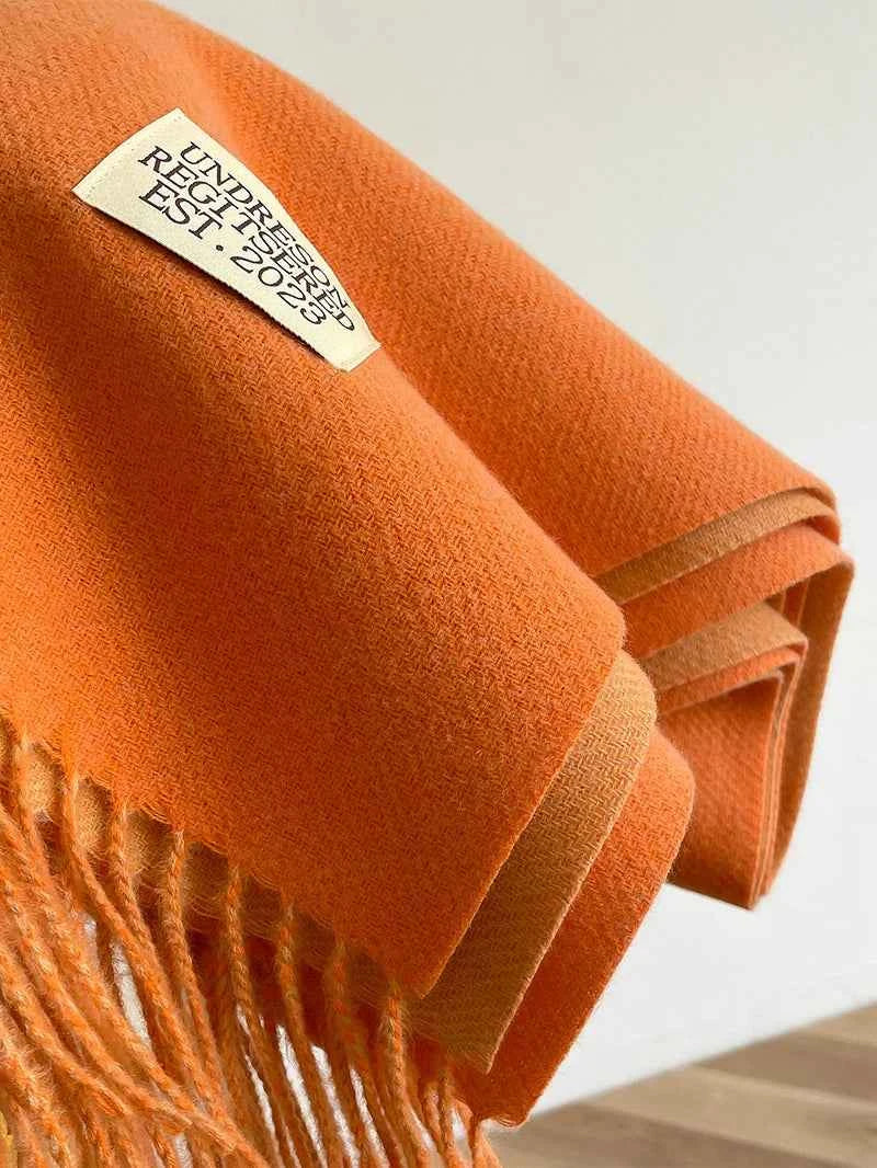 Warm Winter Cashmere Scarf – Fashionable Double-Sided Shawl Wrap