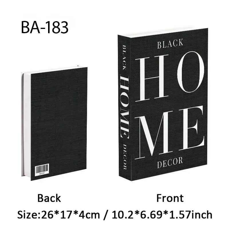 Paris Fashion Black & White Decorative Fake Books – Coffee Table Decor