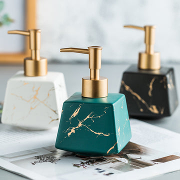 Ceramic Lotion Dispenser – Light Luxury Press Bottle