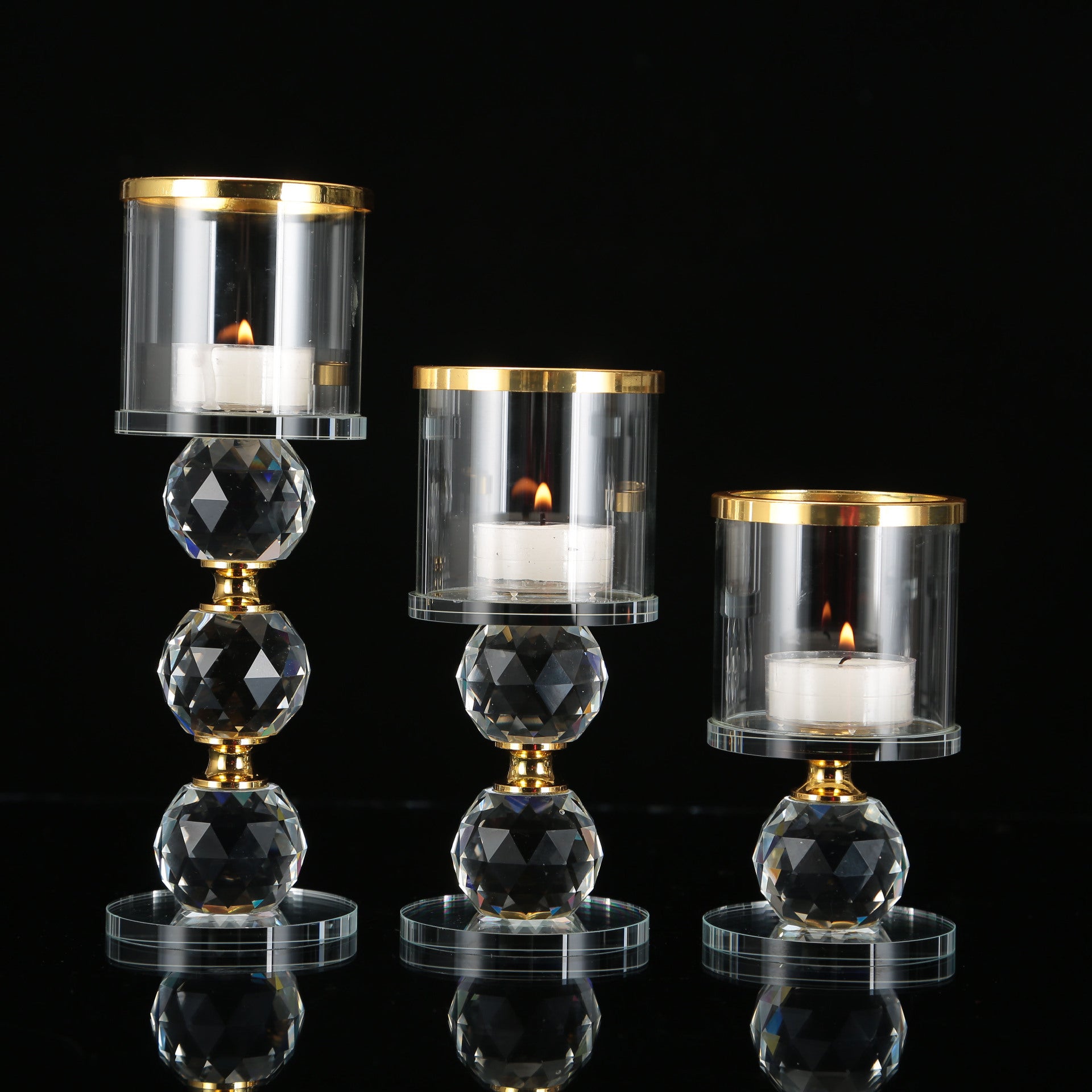 European Romantic Crystal Candle Holder – Elegant Hotel & Home Décor