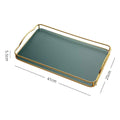 Modern Iron Tea Tray – Elegant Storage for Cups & Essentials
