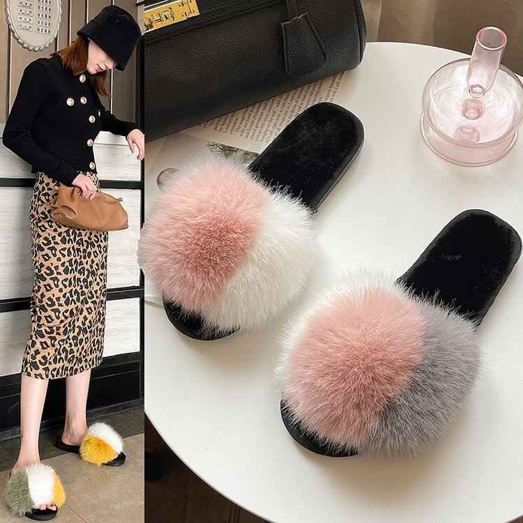 Women's Plush Winter Slippers – Soft & Cozy Indoor Shoes
