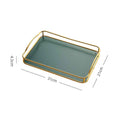 Modern Iron Tea Tray – Elegant Storage for Cups & Essentials