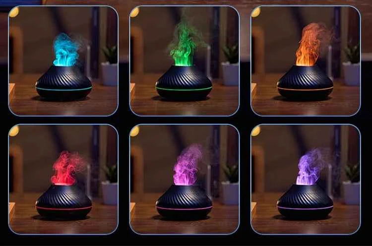 Volcanic Aroma Diffuser - Portable USB Humidifier & Night Light
