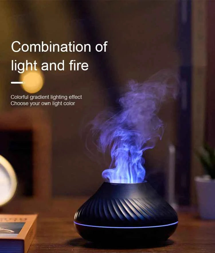 Volcanic Aroma Diffuser - Portable USB Humidifier & Night Light