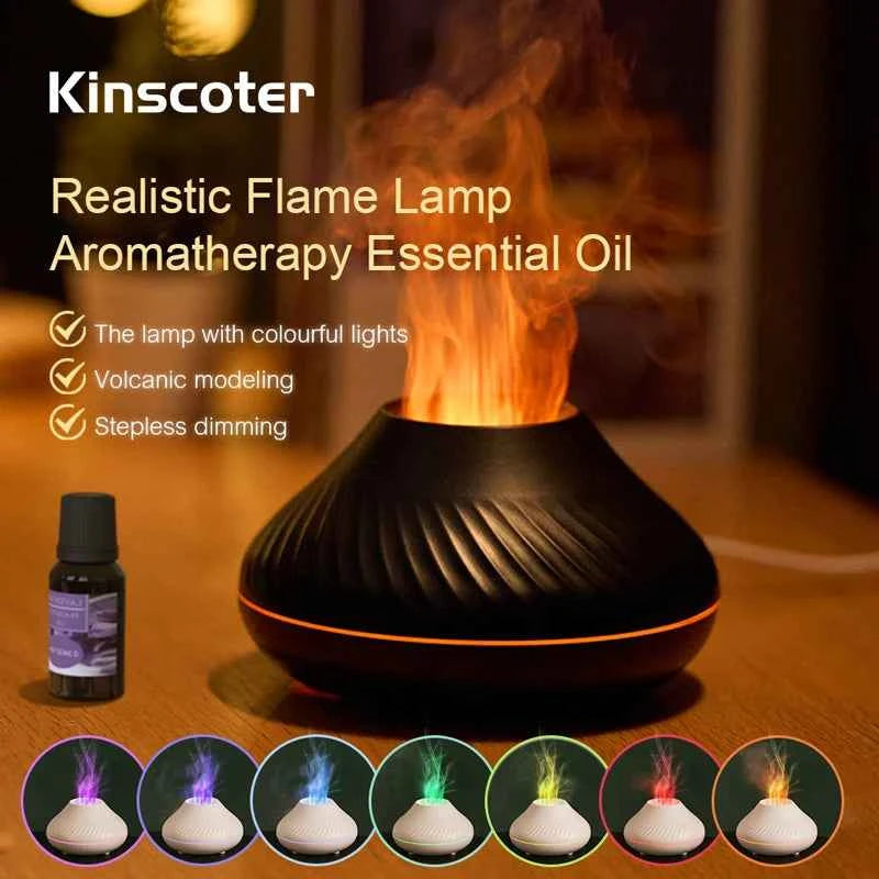 Volcanic Aroma Diffuser - Portable USB Humidifier & Night Light