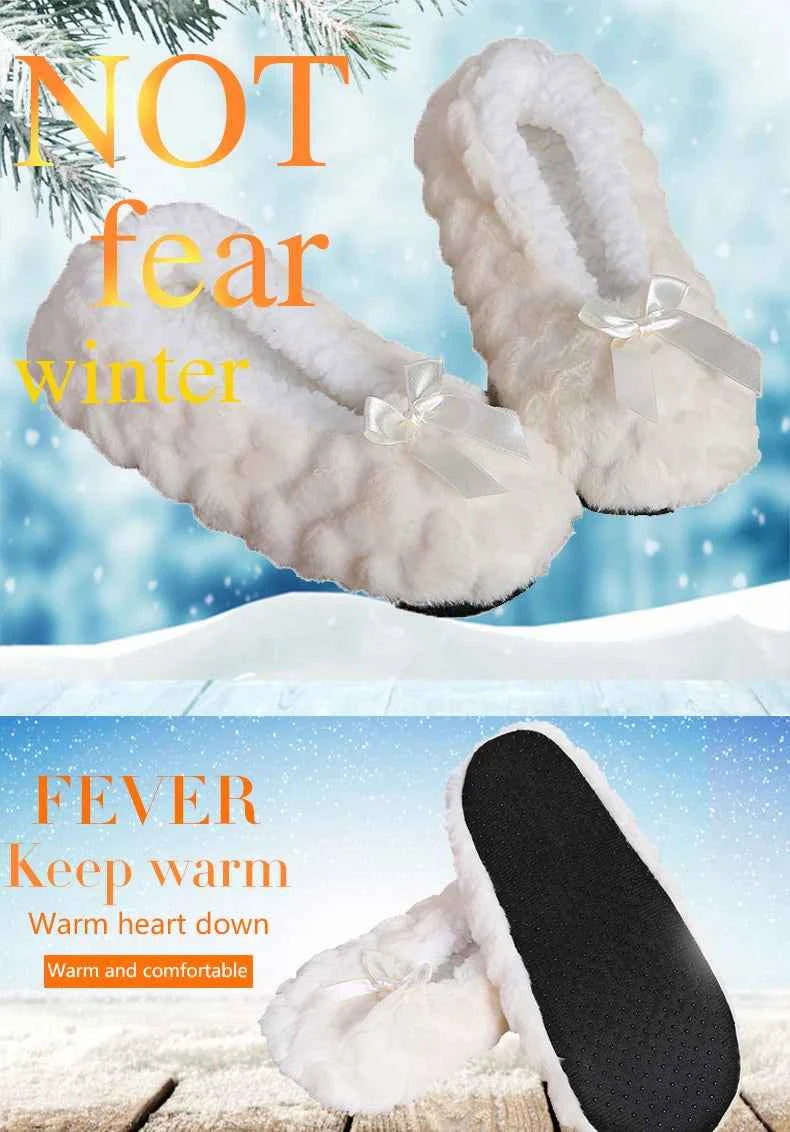 Women's Cozy Plush Slippers - Soft, Non-Slip, Cute & Comfy