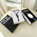 Fashion City Decorative Fake Books – Paris, London, New York Display