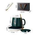 Smart Coffee Mug Warmer – 400ML Electric Heating Ceramic Cup Set