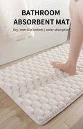 Granular Plush Memory Foam Bath Mat – Soft, Absorbent, and Non-Slip Comfort