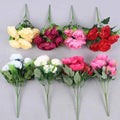 Autumn Silk Peony Bouquet – 6-Head Artificial Flowers