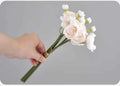 Elegant Silk Lotus Bouquet – 6-Head Artificial Flowers for Weddings & Decor