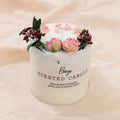 Organic Soy Wax Scented Candle - Handmade with Dried Flowers & Pure Oils
