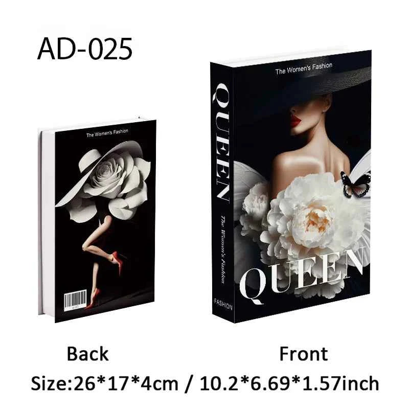Paris Fashion Black & White Decorative Fake Books – Coffee Table Decor