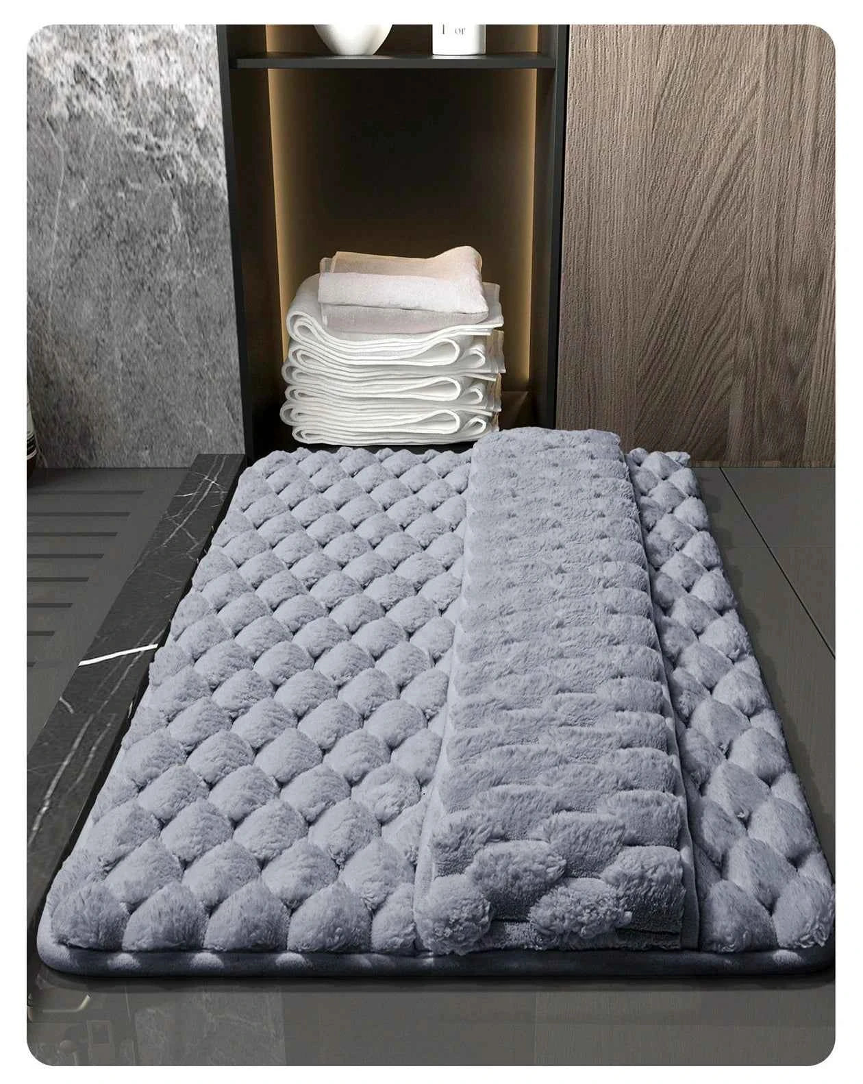 Ultra-Soft Memory Foam Bath Mat – Plush, Absorbent, and Non-Slip