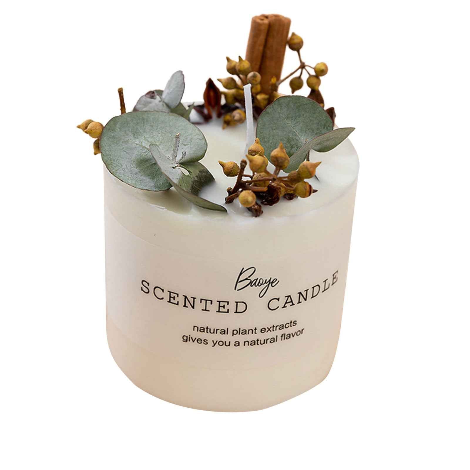 Organic Soy Wax Scented Candle - Handmade with Dried Flowers & Pure Oils