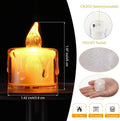 Heart-Shaped Flameless LED Tealight Candles - Battery Powered Home & Party Decor