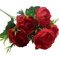 Autumn Silk Peony Bouquet – 6-Head Artificial Flowers