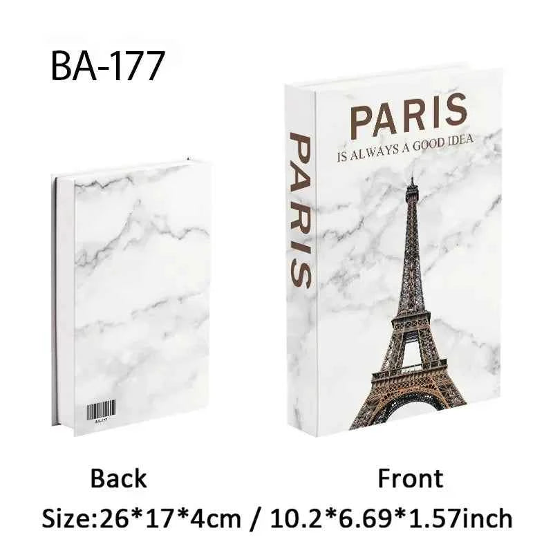 Paris Fashion Black & White Decorative Fake Books – Coffee Table Decor