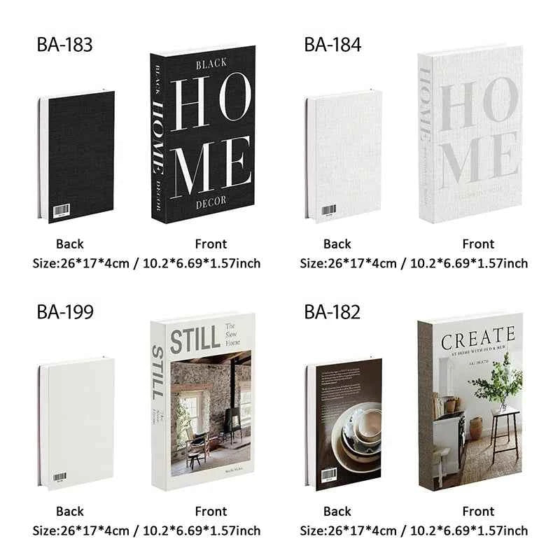 Paris Fashion Black & White Decorative Fake Books – Coffee Table Decor