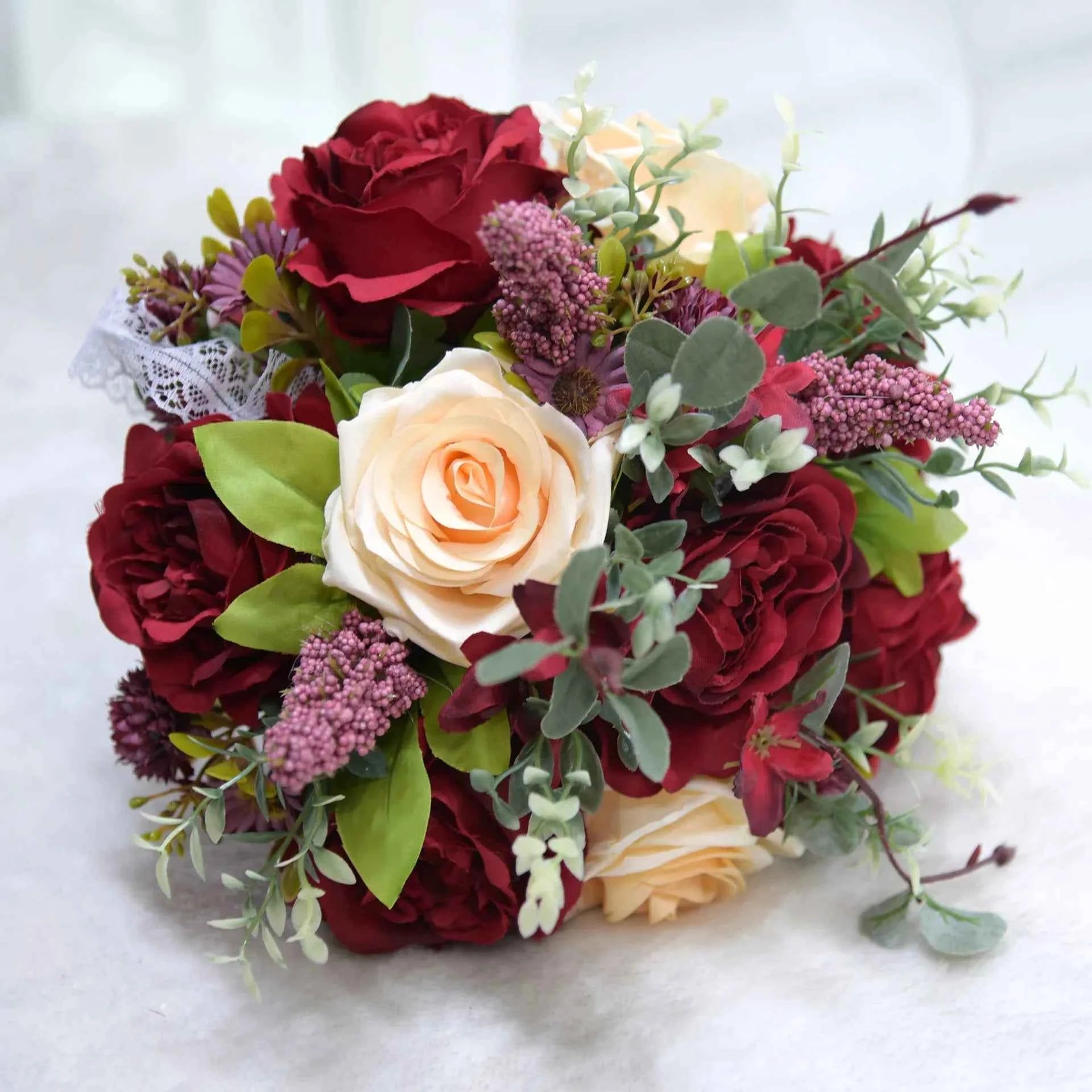 Romantic Silk Rose Bouquet – Timeless Wedding & Home Decor