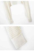 Spring Silk Cashmere Shawl – Lightweight Openwork Wrap with Sleeves