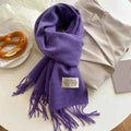 Warm Winter Cashmere Scarf – Fashionable Double-Sided Shawl Wrap