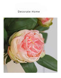 Elegant Silk Peony Stems – 2-Head Artificial Flowers for Décor