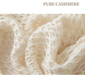 Spring Silk Cashmere Shawl – Lightweight Openwork Wrap with Sleeves