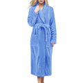 Cozy Accessories Plush Flannel Bathrobe – Warm Winter Fleece Nightgown for Women