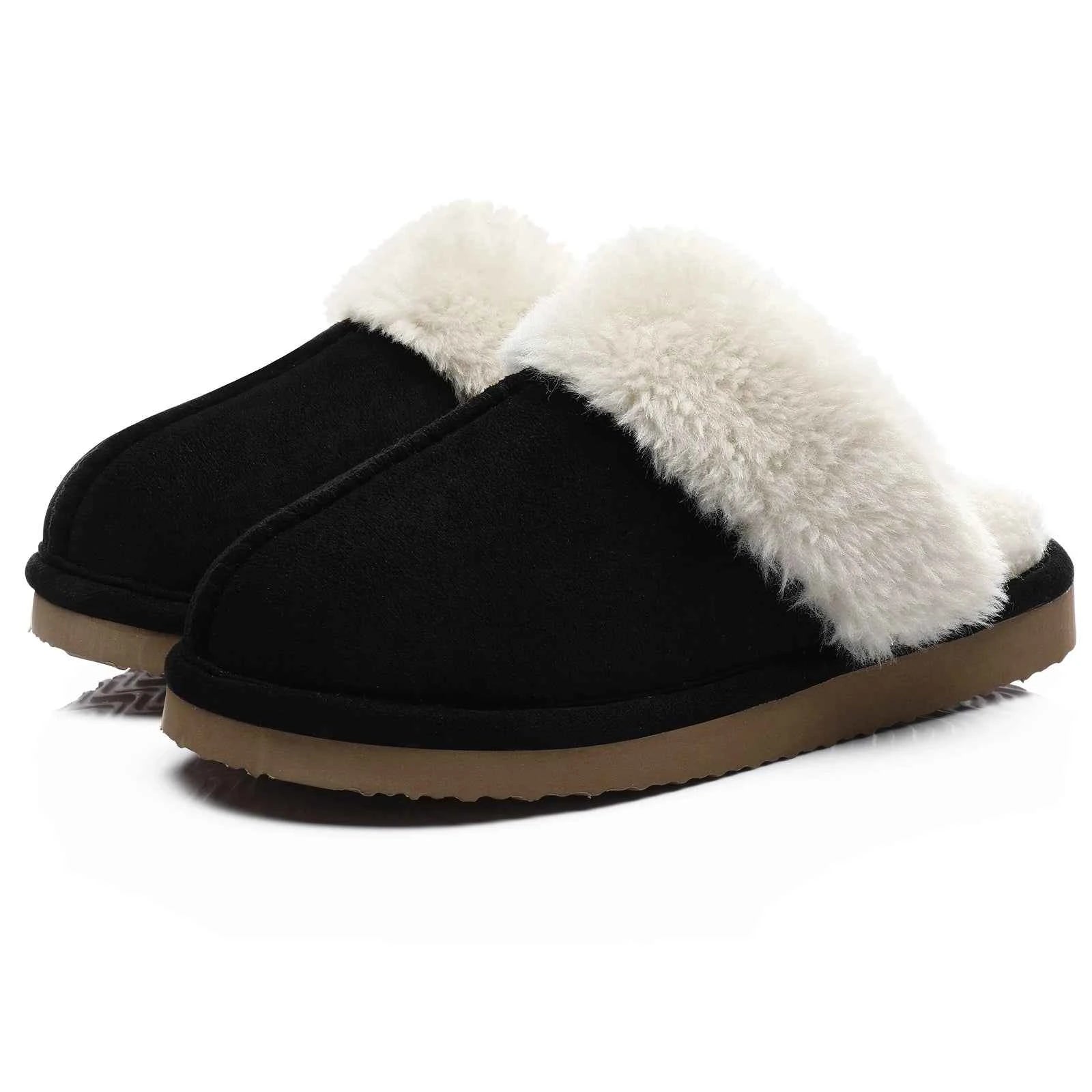 Cozy Women's Fluffy Faux Fur Slippers for Winter Comfort