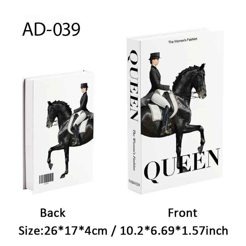 Paris Fashion Black & White Decorative Fake Books – Coffee Table Decor