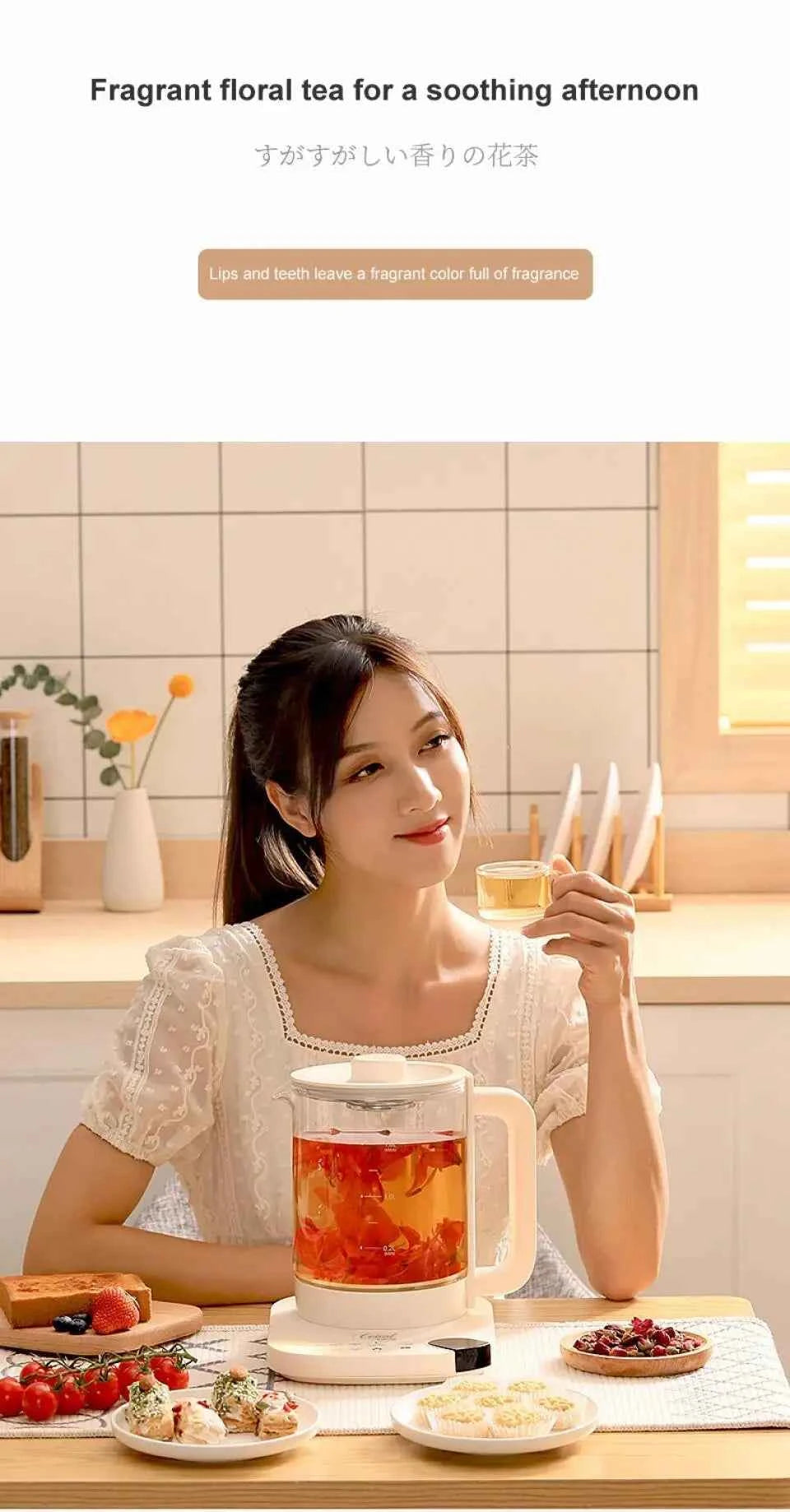 1.8L Automatic Electric Kettle – Multifunctional Teapot for Home & Office