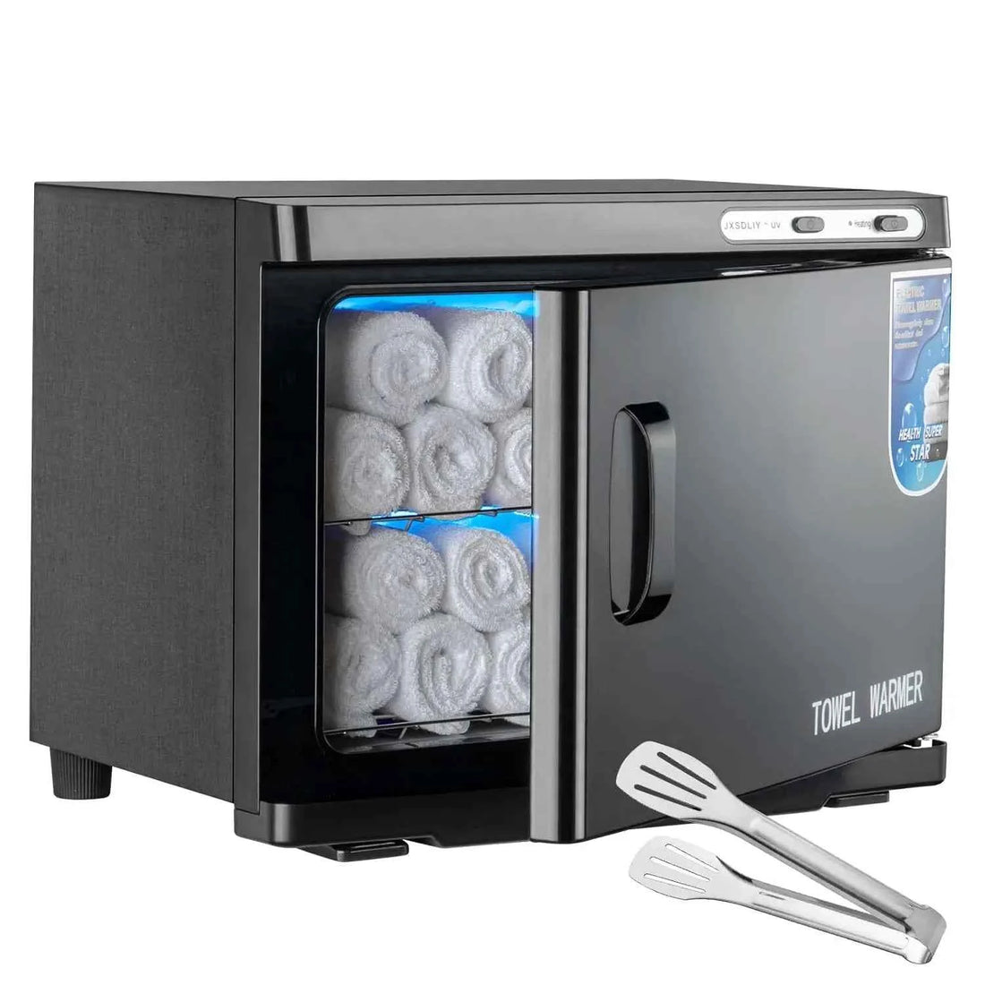 Luxury LED Towel Warmer Cabinet – 2-in-1 Professional Spa-Style Comfort