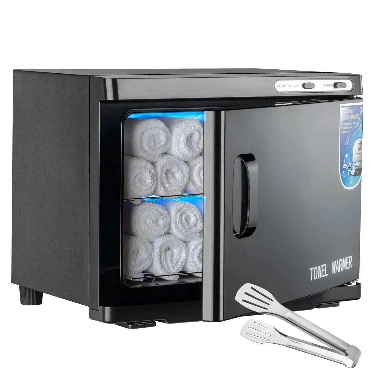 Luxury LED Towel Warmer Cabinet – 2-in-1 Professional Spa-Style Comfort