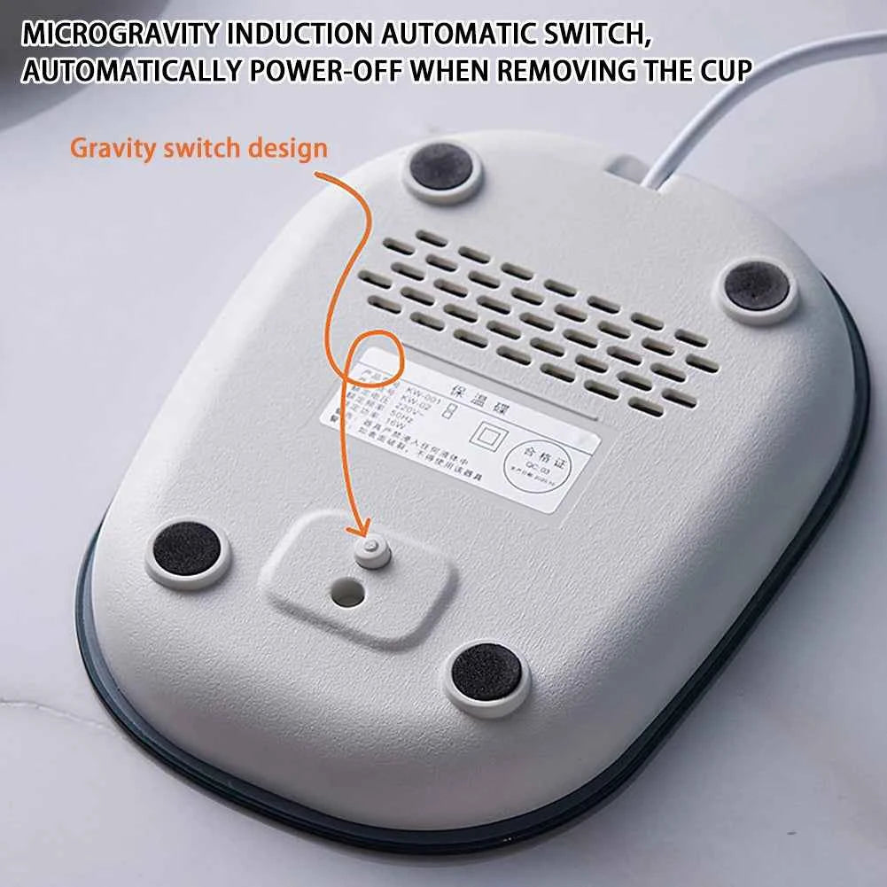 Smart Coffee Mug Warmer – 400ML Electric Heating Ceramic Cup Set