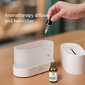 Ultrasonic Aroma Diffuser & Humidifier - LED Essential Oil Flame Lamp