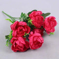Autumn Silk Peony Bouquet – 6-Head Artificial Flowers