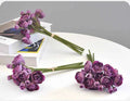 Elegant Silk Lotus Bouquet – 6-Head Artificial Flowers for Weddings & Decor