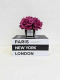 Fashion City Decorative Fake Books – Paris, London, New York Display
