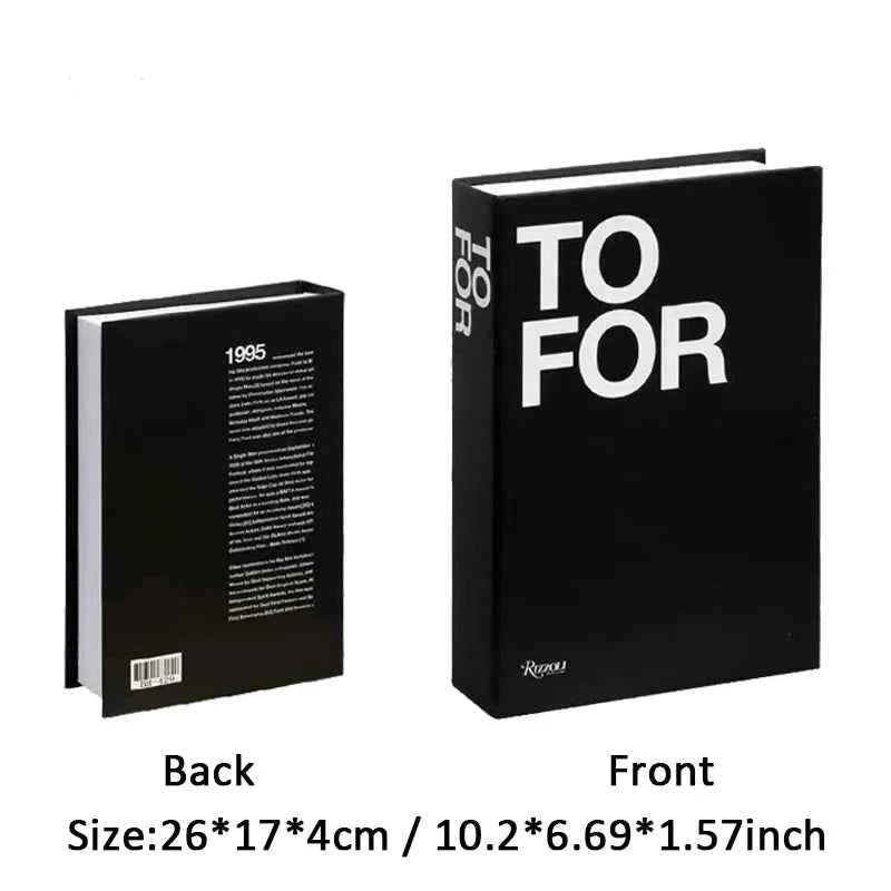 Paris Fashion Black & White Decorative Fake Books – Coffee Table Decor