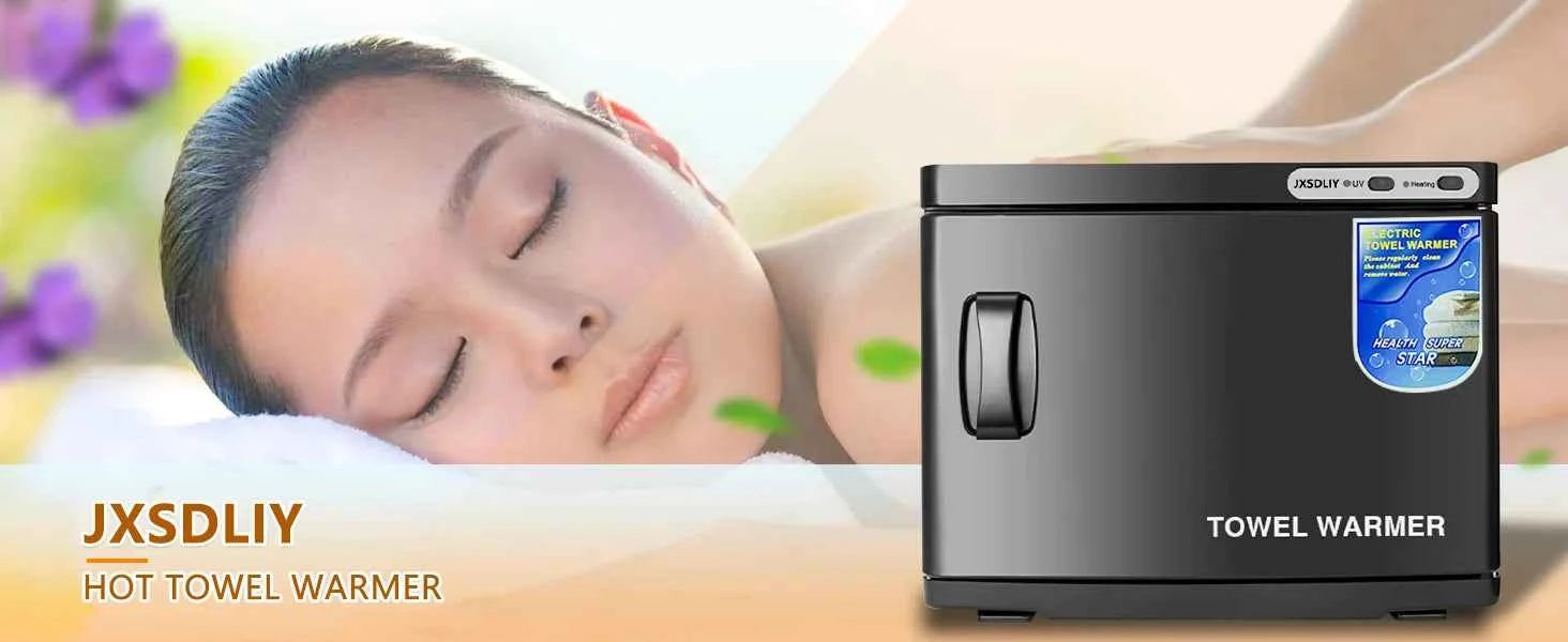 Luxury LED Towel Warmer Cabinet – 2-in-1 Professional Spa-Style Comfort