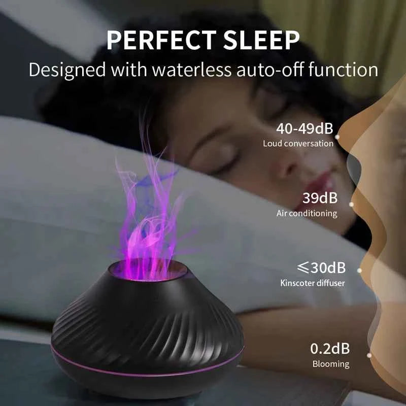 Volcanic Aroma Diffuser - Portable USB Humidifier & Night Light