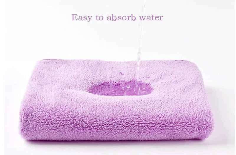 2pcs Luxury Coral Fleece Bath & Face Towel Set